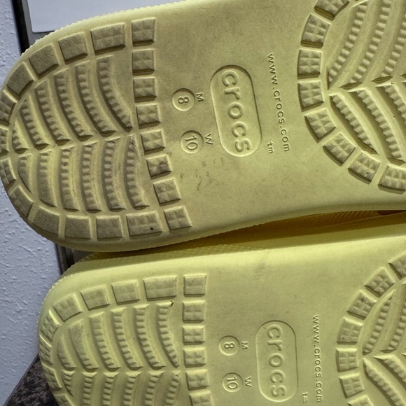 Bright Lemon Yellow Platform Crocs women’s 10/ men’s 8 - Picture 11 of 13